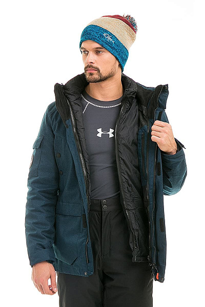 Мужская зимняя Парка WHS Синий, 878387