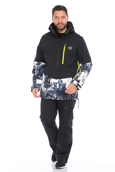 Мужской горнолыжный Анорак WHS Черный, 8783352
