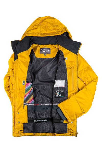 Мужской горнолыжный Пуховик Running River Желтый, 827869