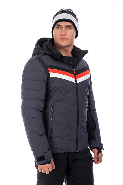 Мужской горнолыжный Пуховик WHS Серый, 8783137