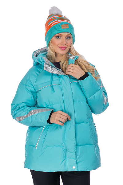 Женский зимний Пуховик WHS Голубой, 8783242