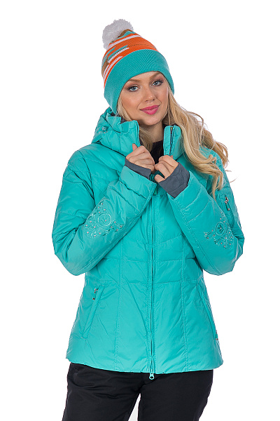 Женский горнолыжный Пуховик Running River Мятный, 827866