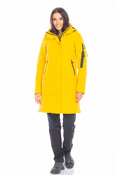 Пуховик WHS Желтый, 8783289