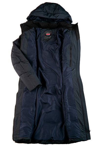 Женский зимний Пуховик Lafor Темно-синий, 76709