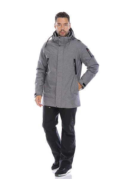 Мужская зимняя Парка WHS Серый, 8783286