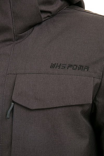 Мужская зимняя Парка WHS Серый, 878379