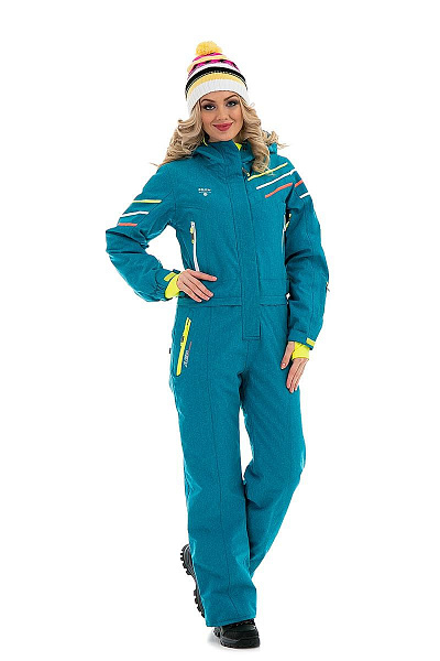 Женский горнолыжный Комбинезон Snow Headquarter Бирюзовый, 838111