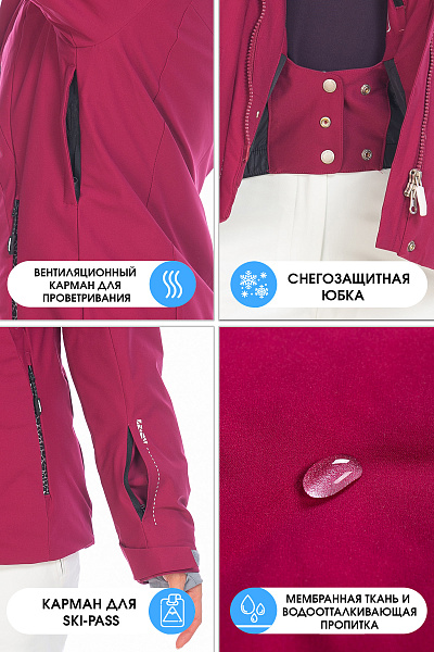 Куртка WHS Бордовый, 8783397