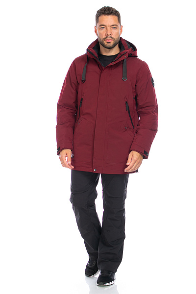 Мужская зимняя Парка WHS Бордовый, 8783357