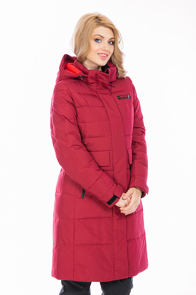 Женский зимний Пуховик Lafor Бордовый, 76703