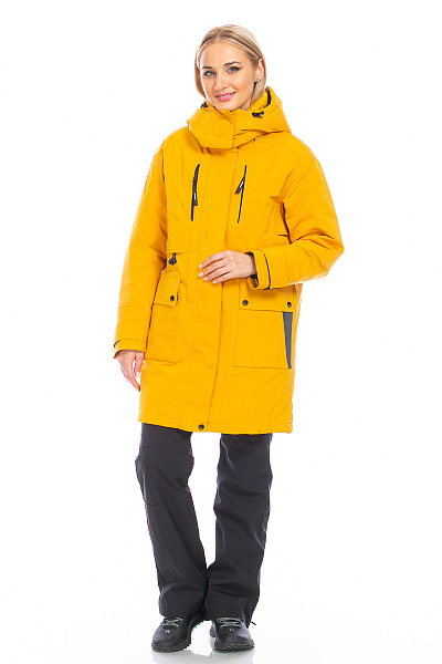 Женская зимняя Парка WHS Желтый, 8783338