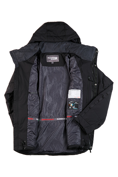 Мужской зимний Пуховик Running River Черный, 827871