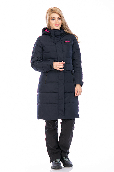 Женский зимний Пуховик Lafor Темно-синий, 76704