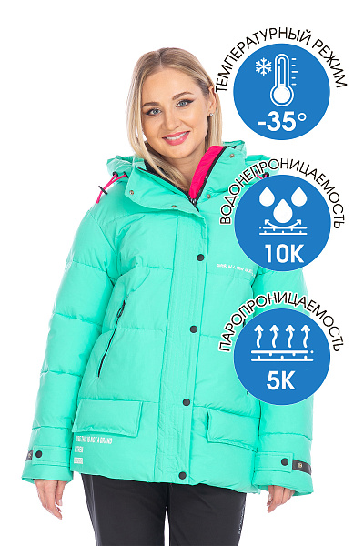 Женский зимний Костюм WHS Мятный, 8783395K1