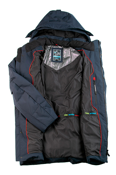 Мужской зимний Пуховик WHS Темно-синий, 8783346