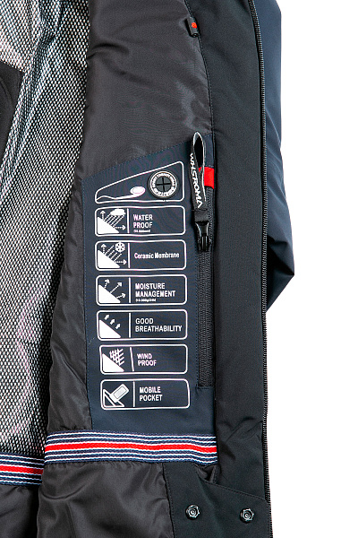 Мужская горнолыжная Куртка WHS Темно-синий, 8783365