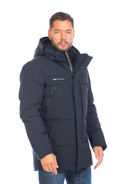 Пуховик WHS Темно-синий, 8783345