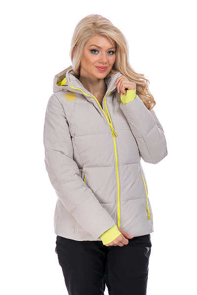 Женский горнолыжный Пуховик WHS Бежевый, 8783188