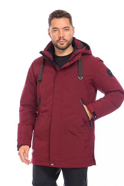 Мужская зимняя Парка WHS Бордовый, 8783357