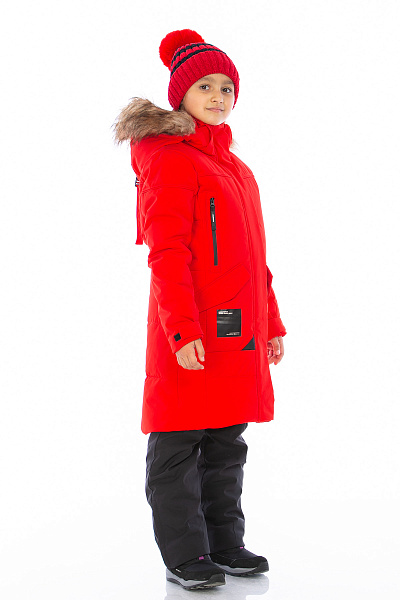 Детский зимний Пуховик WHS Красный, 8783325