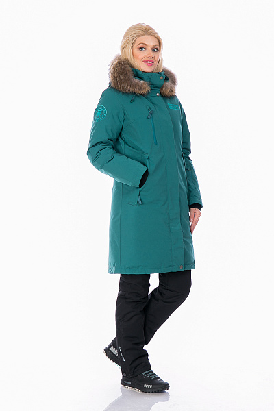 Женская зимняя Куртка Running River Бирюзовый, 827865