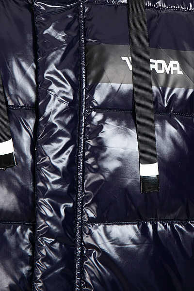 Детский зимний Пуховик WHS Темно-синий, 8783297