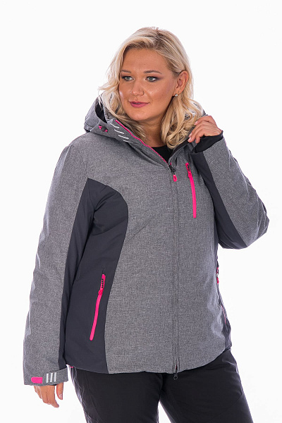 Женская горнолыжная Куртка WHS Серый, 8783165