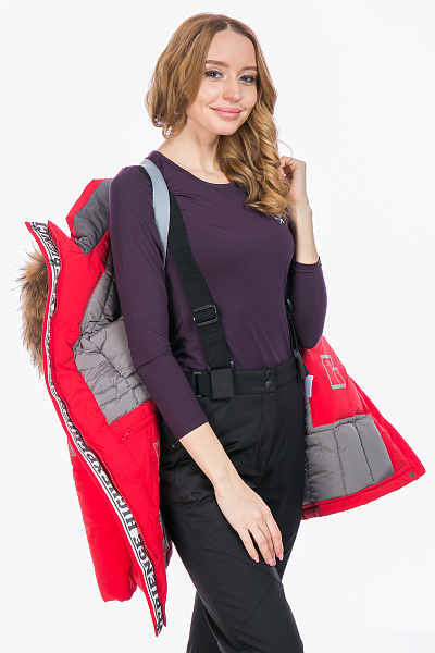 Женская зимняя Парка High Experience Красный, 6980332