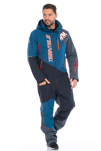 Мужской горнолыжный Комбинезон WHS Серо-синий, 8783367