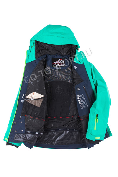 Мужская горнолыжная Куртка WHS Зеленый, 878356