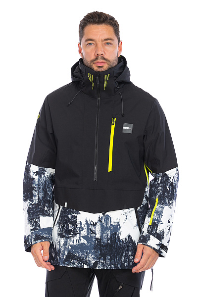 Мужской горнолыжный Анорак WHS Черный, 8783352