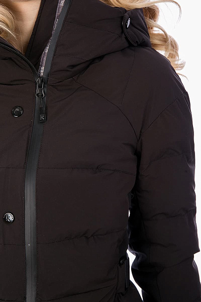 Женский горнолыжный Пуховик Running River Черный, 827825