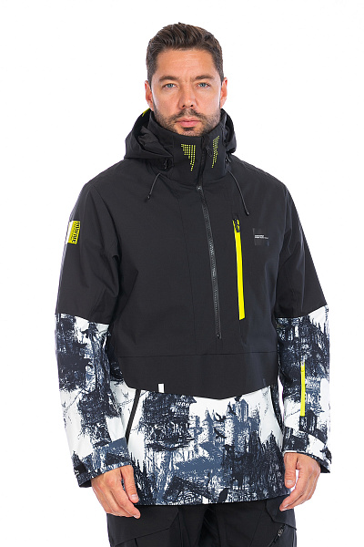 Мужской горнолыжный Анорак WHS Черный, 8783352