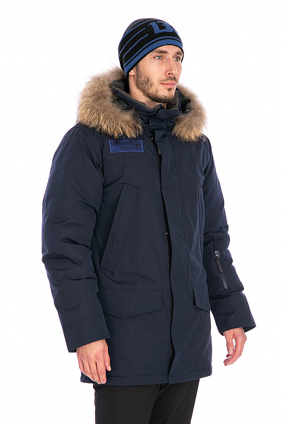 Мужская зимняя Парка Running River Темно-синий, 827886