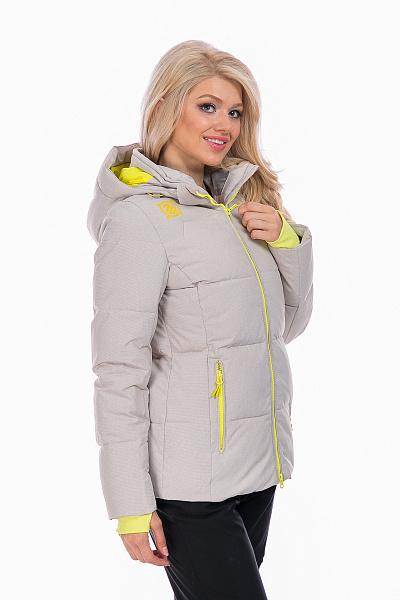 Женский горнолыжный Пуховик WHS Бежевый, 8783188