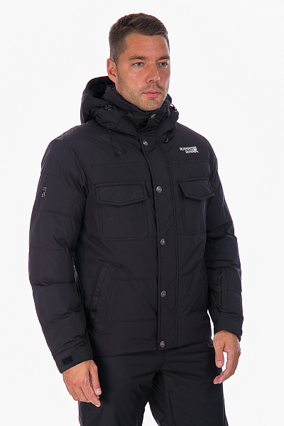 Мужской зимний Пуховик Running River Черный, 827871