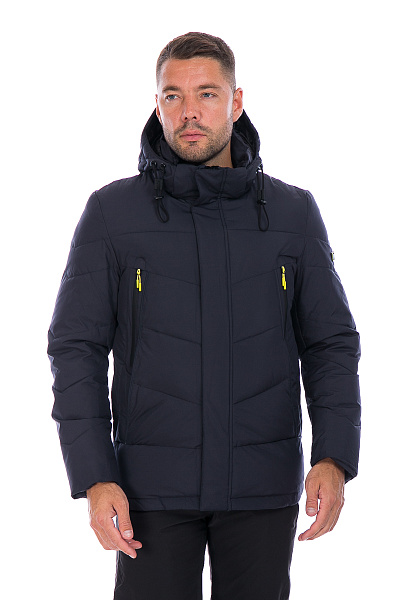 Мужской зимний Пуховик WHS Темно-синий, 8783184