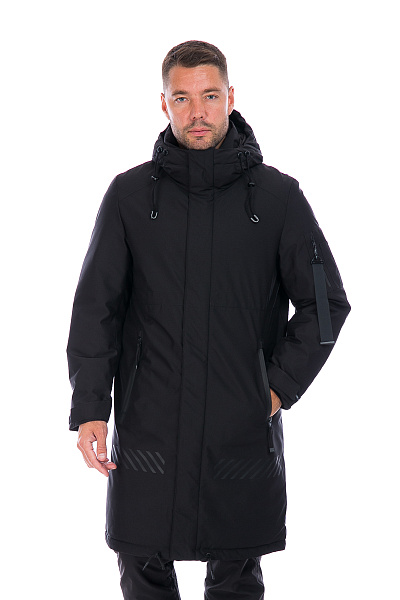Мужская зимняя Парка WHS Черный, 8783201