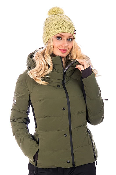 Женский горнолыжный Пуховик Running River Хаки, 827825