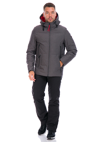 Мужской зимний Пуховик WHS Темно-серый, 8783228