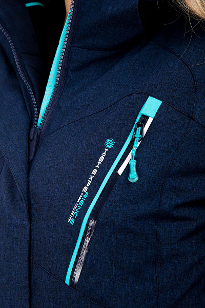 Женская горнолыжная Куртка High Experience Синий, 6980246