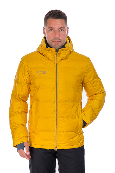 Мужской горнолыжный Пуховик Running River Желтый, 827869