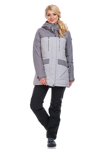Женская зимняя Парка WHS Серый, 8783248