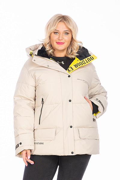 Куртка женская WHS Бежевый, 8783395