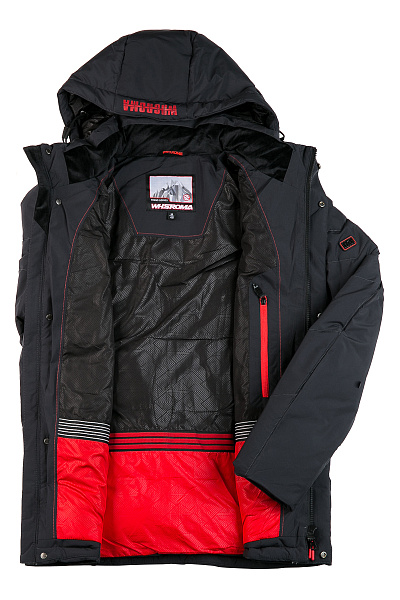 Мужской зимний Пуховик WHS Темно-серый, 8783184