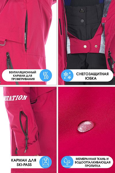 Куртка WHS Бордовый, 8783423