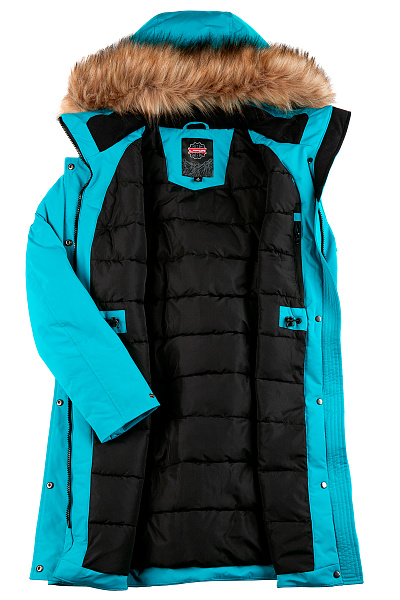 Женская зимняя Парка Lafor Бирюзовый, 767036