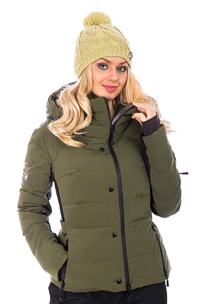 Женский горнолыжный Пуховик Running River Хаки, 827825