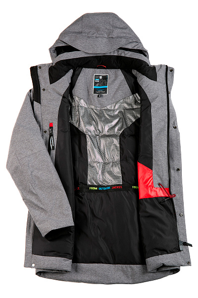 Мужская зимняя Парка WHS Серый, 8783286