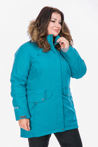 Женская зимняя Парка High Experience Бирюзовый, 6980375